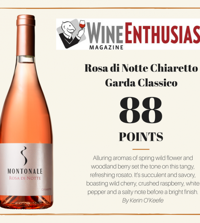 Immagine per la news Rosa di Notte 2016 tra i migliori Chiaretto di Wine Enthusiast